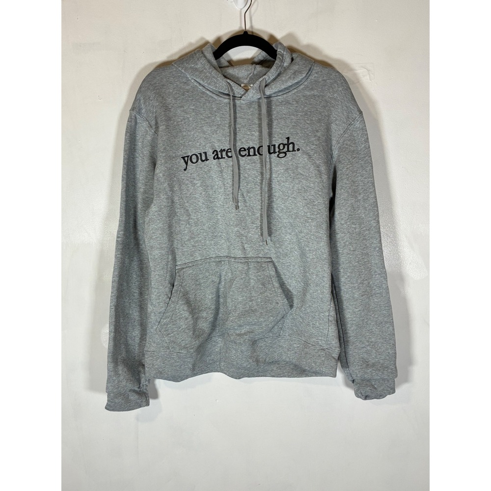 You Are Enough XXL Gray Graphic Hoodie Dear Person Behind Me Positive Quote
